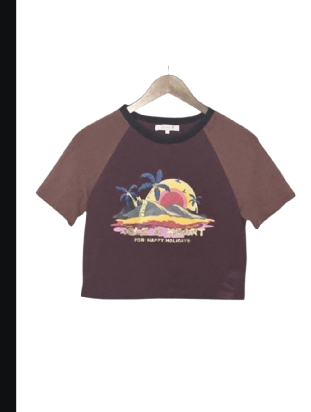 Lyn Around Isle of Heart For Happy Holidays Crop Tee